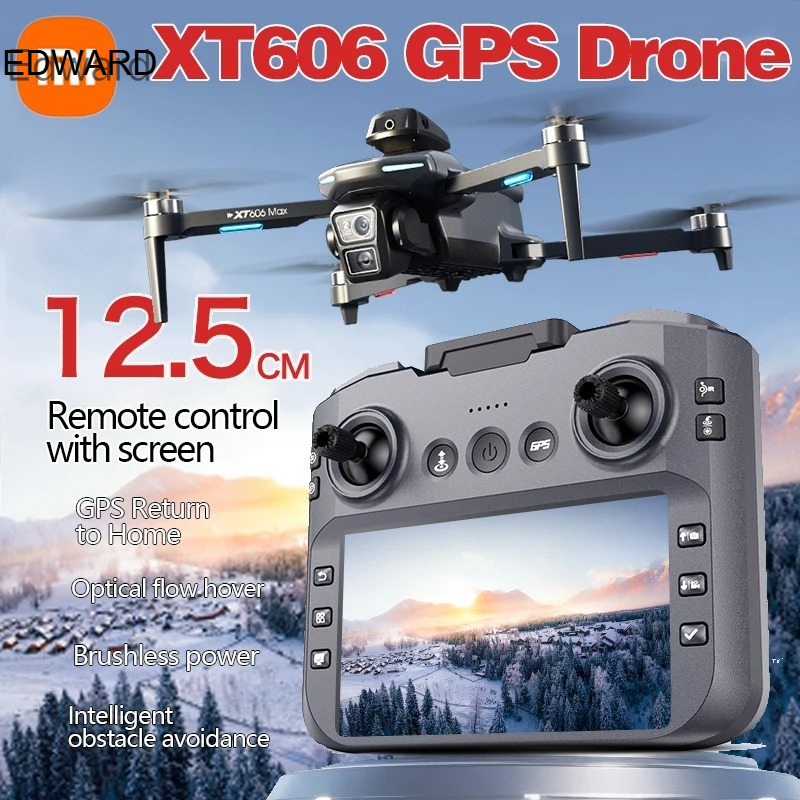 Drone Camera With Gimbal - XT606 MAX GPS Drone 4k Professional