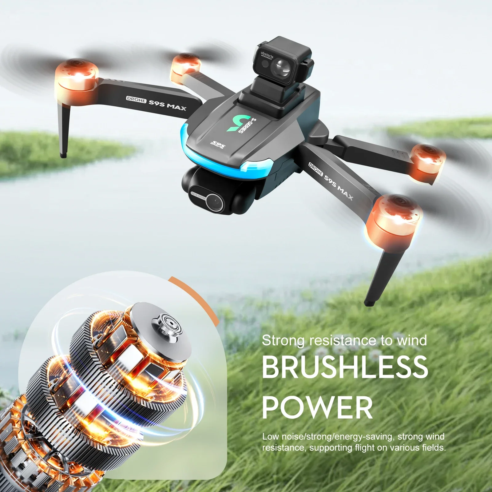 NEW S9S MAX MINI Drone 4K 2-Ax - огляд і ціна Drone Camera With Gimbal