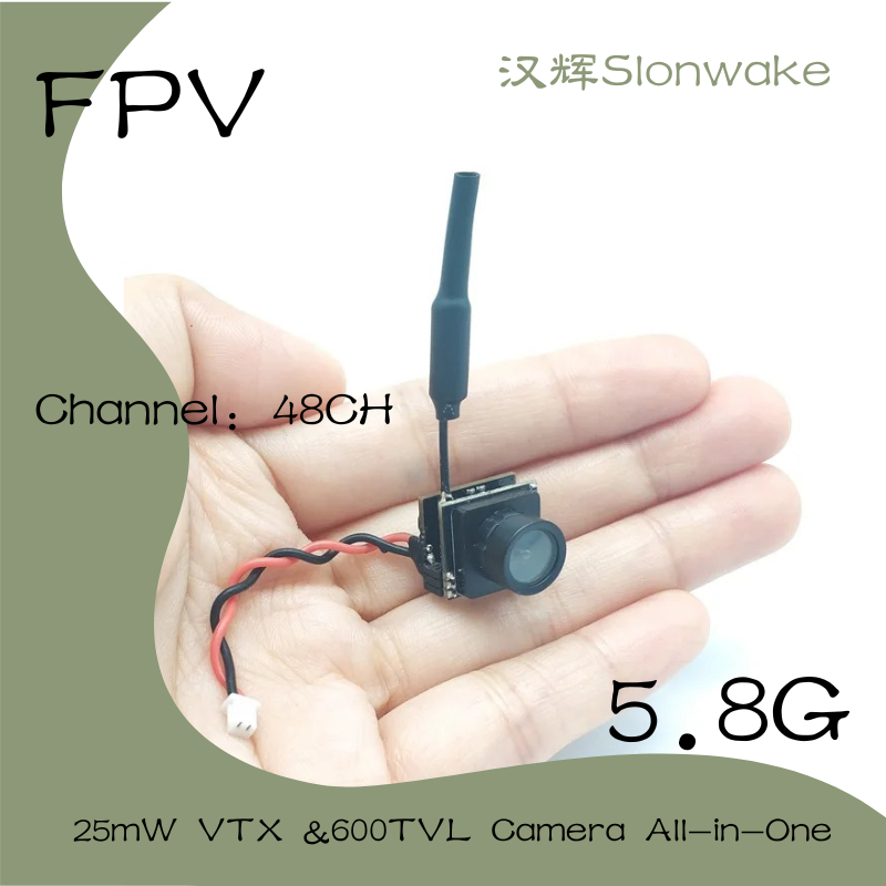 Slonwake 5.8G 48CH 25mW FPV VT - огляд і ціна Drone Camera Wide Angle