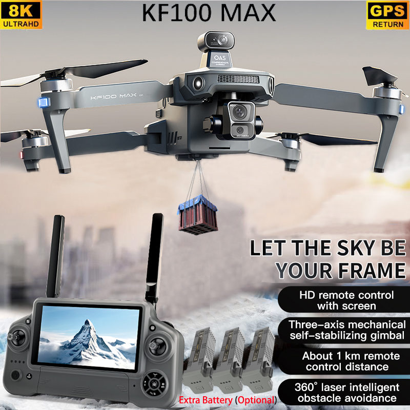 KF100 MAX GPS Drone 4K Camera  - огляд і ціна Drone Camera With Gimbal