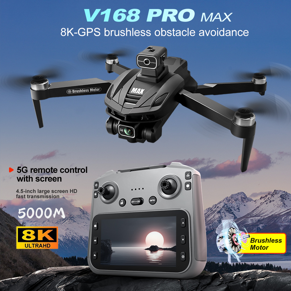V168 PRO Max GPS Drone 8K Prof - огляд і ціна Drone Camera Professional